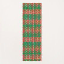 Two images showcasing a rectangular patterned 