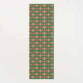 Two images showcasing a rectangular patterned  yogamat (Achterkant)