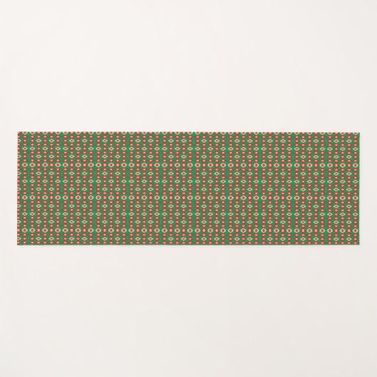 Two images showcasing a rectangular patterned  yogamat (Voorkant (horizontaal))