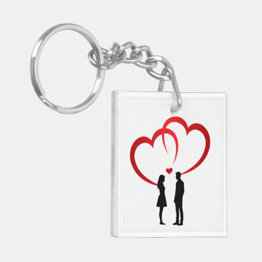 Two In Love Acrylic Keychain (Voorkant Links)