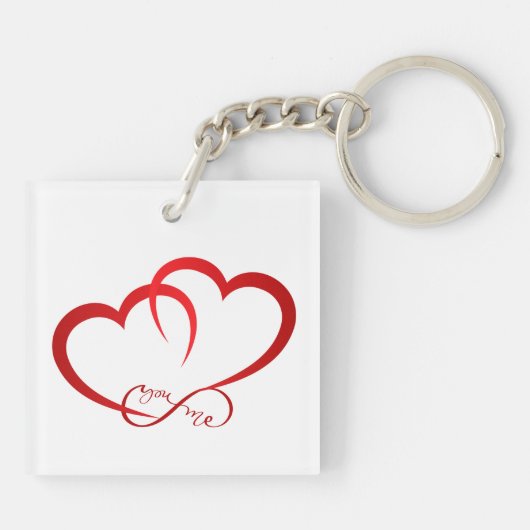 Two In Love Acrylic Keychain (Achterkant)