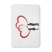 Two In Love Bath Mat (Voorkant Verticaal)