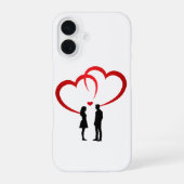 Two In Love iPhone 16 Case Hoesje (Achterkant)
