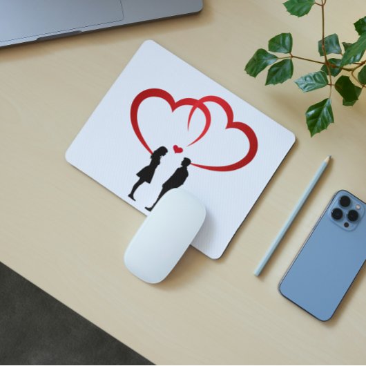 Two in Love Mousepad Muismat