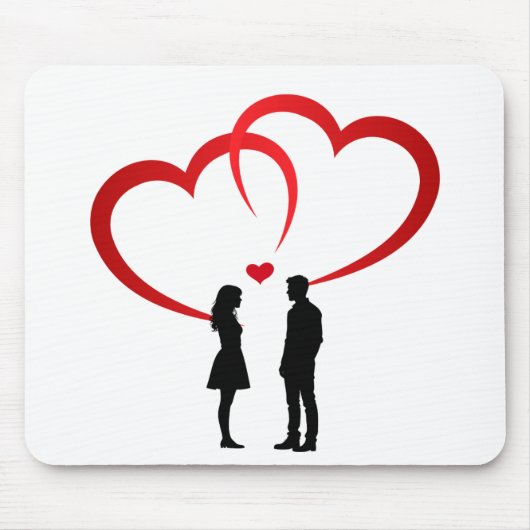Two in Love Mousepad Muismat (Voorkant)