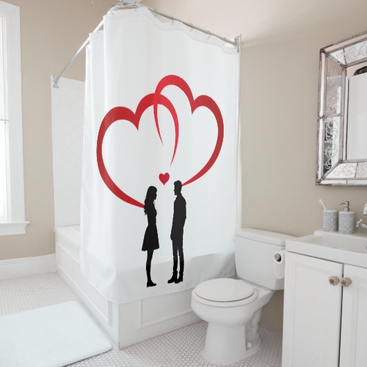 Two In Love Shower Curtain Douchegordijn (In situ)