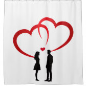 Two In Love Shower Curtain Douchegordijn (Voorkant)