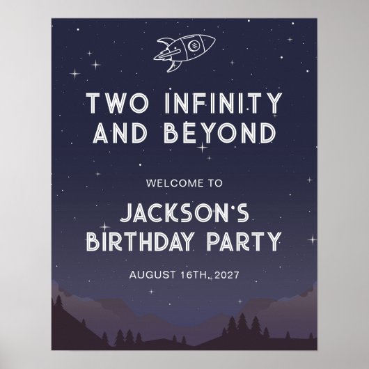 Two Infinity en Beyond Second Birthday Party Poster (Voorkant)