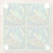 Two intricately designed panels feature vibrant  glazen onderzetter (Achterkant)