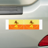TWO Jacksonville Flag Bumpersticker (Op auto)