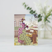 Two Japanese Ladies, C1890 Briefkaart (Staand voorkant)