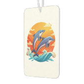 Two jumping cartoon dolphin luchtverfrisser (Links)