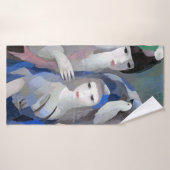 Two Lady en Dove, Marie Laurencin Badhanddoek (Badhanddoek)