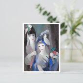 Two Lady en Dove, Marie Laurencin Briefkaart (Staand voorkant)