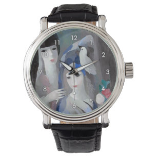 Two Lady en Dove, Marie Laurencin Horloge