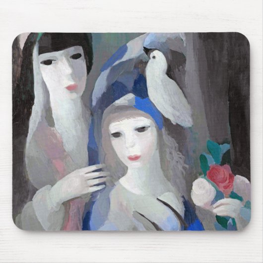 Two Lady en Dove, Marie Laurencin Muismat (Voorkant)