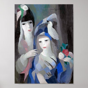 Two Lady en Dove, Marie Laurencin Poster
