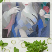 Two Lady en Dove, Marie Laurencin Theedoek (Gevouwen)