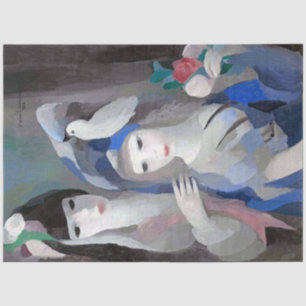 Two Lady en Dove, Marie Laurencin Tissuepapier