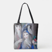 Two Lady en Dove, Marie Laurencin Tote Bag (Achterkant)