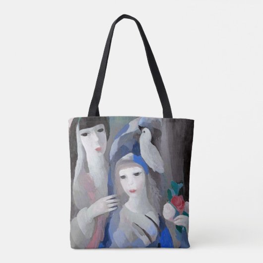 Two Lady en Dove, Marie Laurencin Tote Bag (Achterkant)