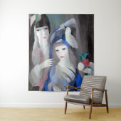 Two Lady en Dove, Marie Laurencin Wandkleed (In situ)