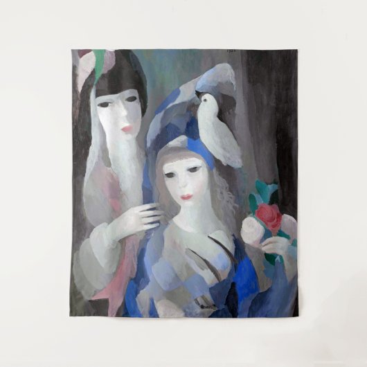 Two Lady en Dove, Marie Laurencin Wandkleed (Voorkant)