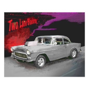 Two Lane Blacktop Movie Car Print Foto Afdruk