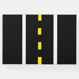 Two Lane Road Gastenboek (Zwart, Wit & Geel)