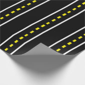 Two Lane Road Wrapping Papier (Zwart & Wit) (Hoek)