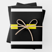 Two Lane Road Wrapping Papier (zwart, wit, geel Inpakpapier Vel (In situ)