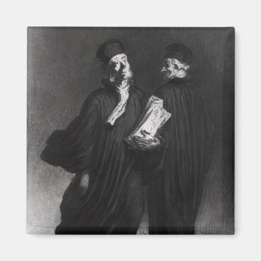 Two Lawyers, c.1862 Magneet (Voorkant)