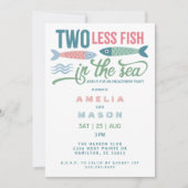 Two Less Fish in the Sea Engagement Party Kaart (Voorkant)