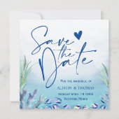 Two Less Fish in The Sea Summer Wedding  Save The Date (Voorkant)