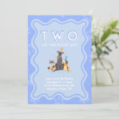 Two Let The Dogs Out beroemd gemaakt door 2nd Birt Kaart (Staand voorkant)