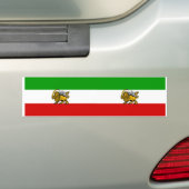 TWO Lion & Sun Iran Flags Bumpersticker (Op auto)