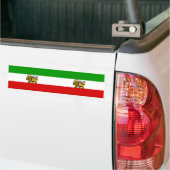TWO Lion & Sun Iran Flags Bumpersticker (Op Truck)