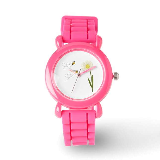 Two little and cute bees horloge (Voorkant)