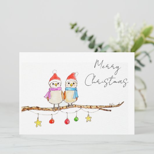 Two Little Birds Kaart (Staand voorkant)