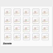 Two Little Birds  Vierkante Sticker (Vel)