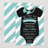 Two Little Feet Baby shower Kaart (Voorkant / Achterkant)