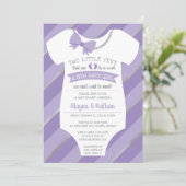 Two Little Feet Baby shower Kaart (Staand voorkant)