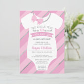 Two Little Feet Baby shower Kaart (Staand voorkant)