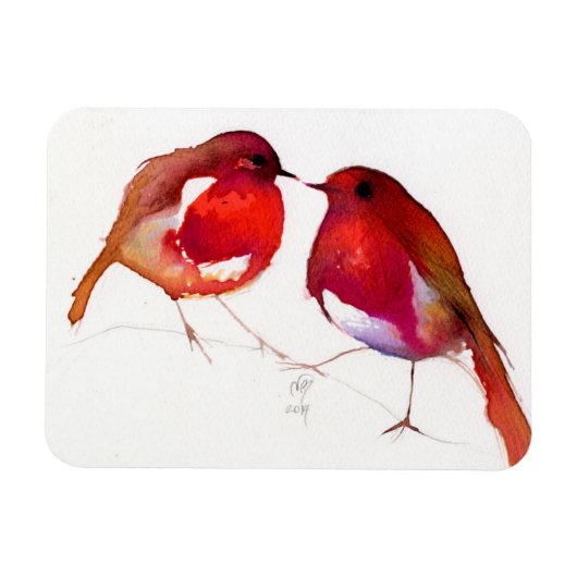 Two Little Ink Birds 2014 Magneet (Horizontaal)
