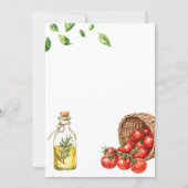 Two Little Meatballs Italian Pasta Baby Shower Kaart (Achterkant)