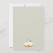 Two Little Pumpkins Boho Chic Twin Baby Shower Kaart (Achterkant)