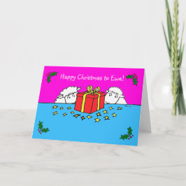 Two Little Sheep Gift Christmas Card Kaart