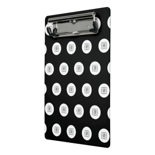 Two Logo Step Repeat Mini clipboard Klembord (Angled2)