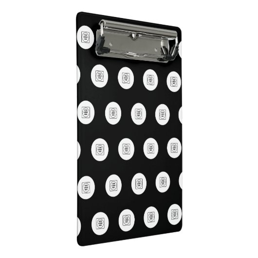 Two Logo Step Repeat Mini clipboard Klembord (Schuin)