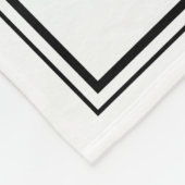 Two Logos Event White Simple Backdrop Fleece Deken (Hoek)